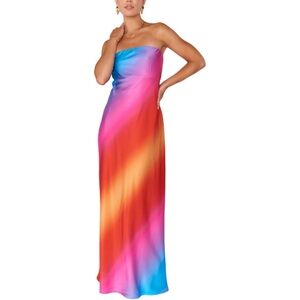 Show Me Your Mumu Taylor Tube Maxi Dress NWT